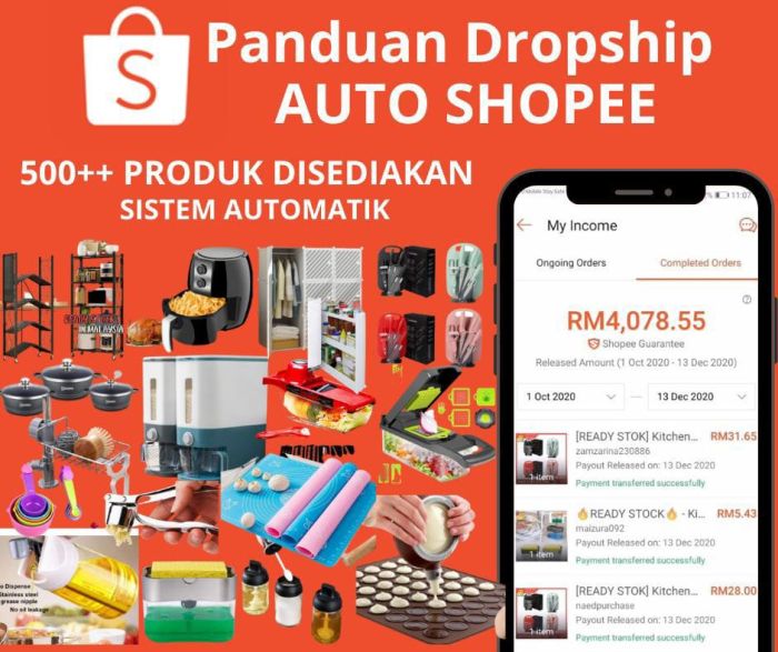 PANDUAN BUAT DUIT DI SHOPEE SECARA DROPSHIP