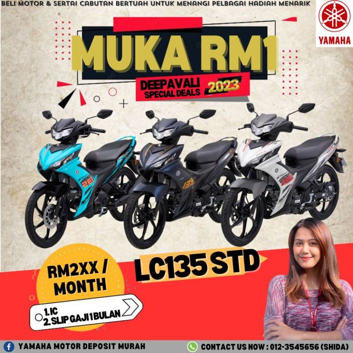 Motosikal Yamaha Deposit Murah