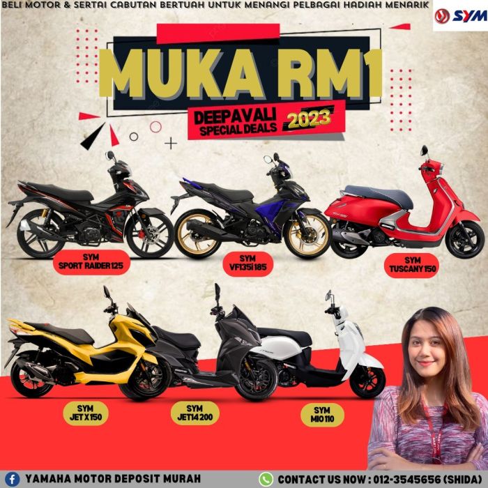 Motosikal Yamaha Deposit Murah