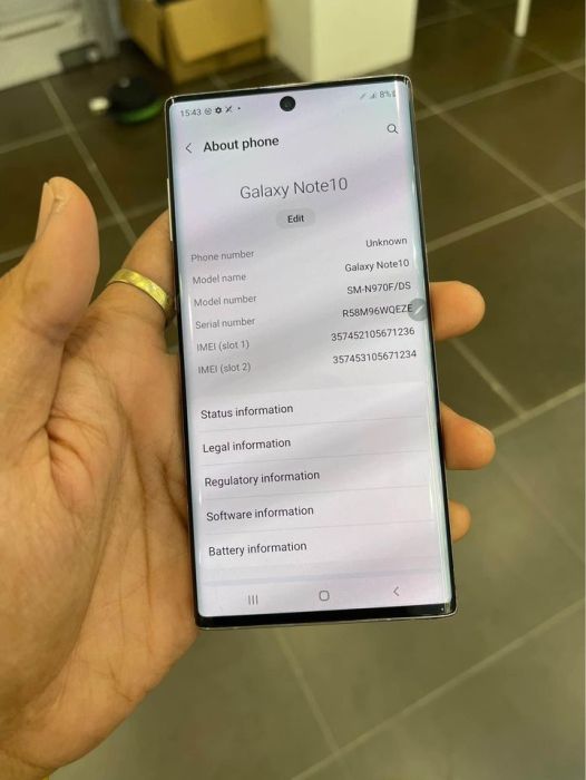 SAMSUNG NOTE 10