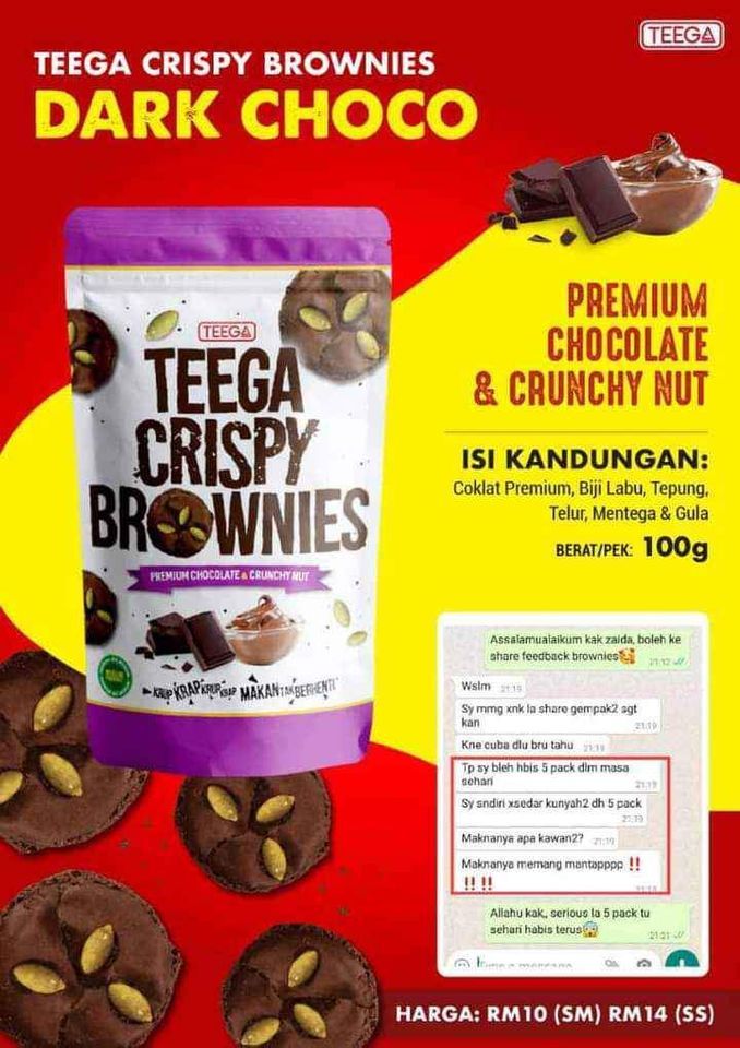 Brownies Chocolate Teega
