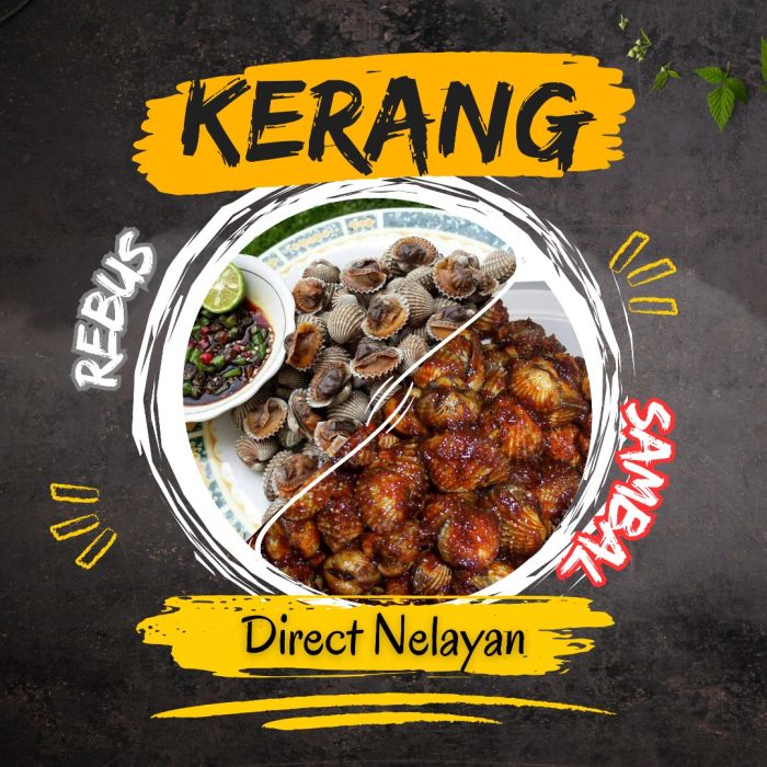 Kerang sambal kerang rebus My Kanji
