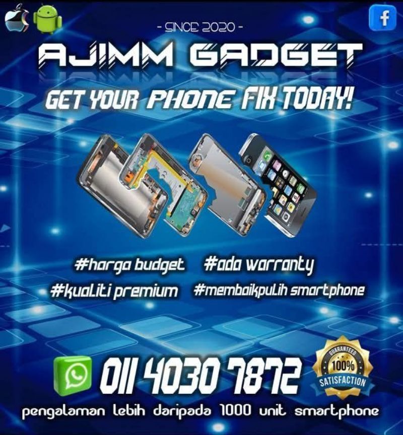 Servis baiki repair telefon rosak Kuala Terengganu