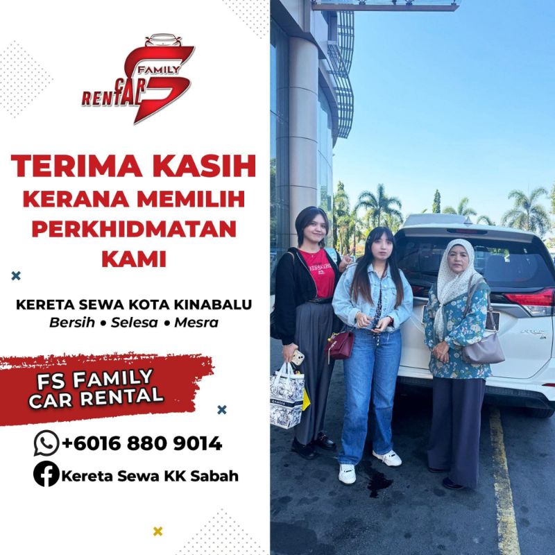 Kereta sewa Kota Kinabalu Sabah